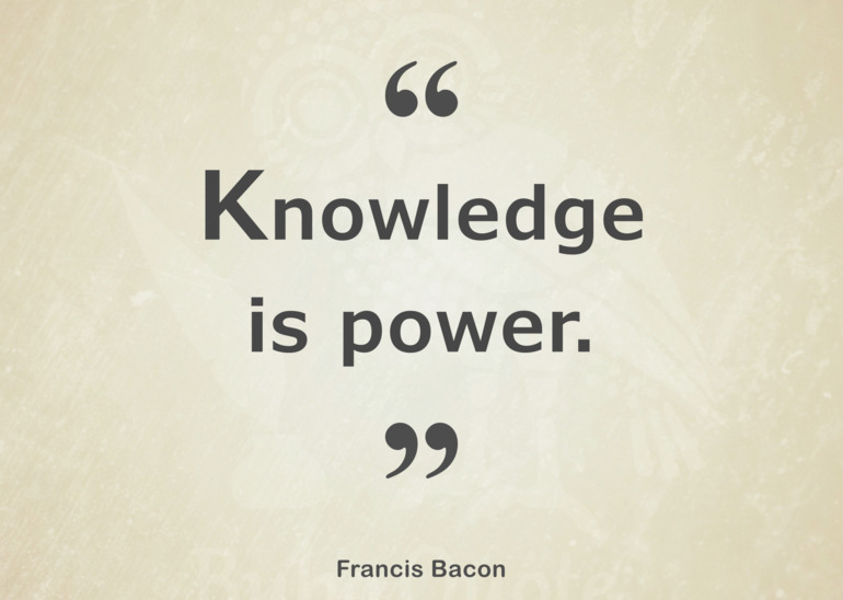 bacon knowledge is power bacon knowledge is power